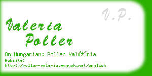 valeria poller business card